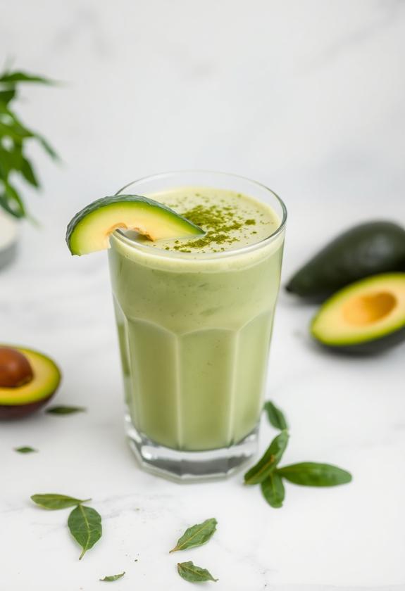 avocado green tea smoothie