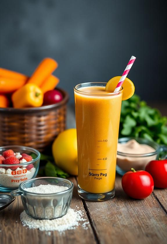 balanced smoothie meal portions