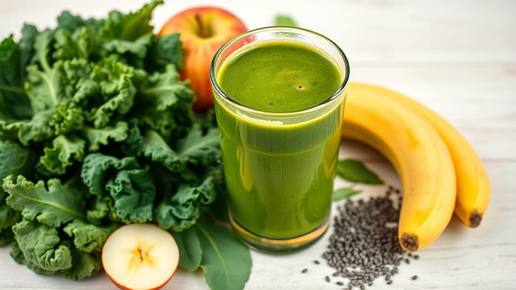 balancing green smoothie flavors