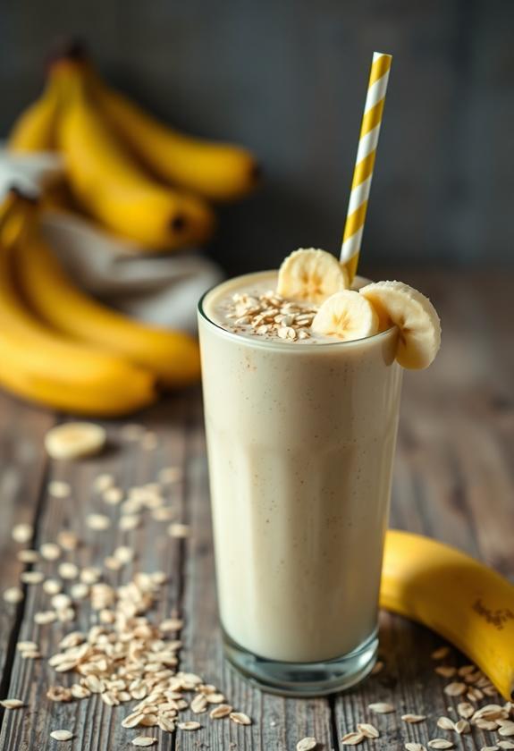 banana oatmeal smoothie delight