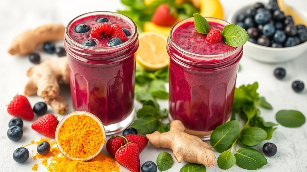 berries and anti inflammatory smoothies