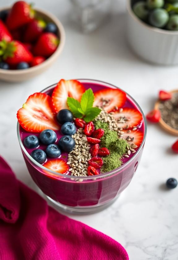 berries enhanced with superfoods