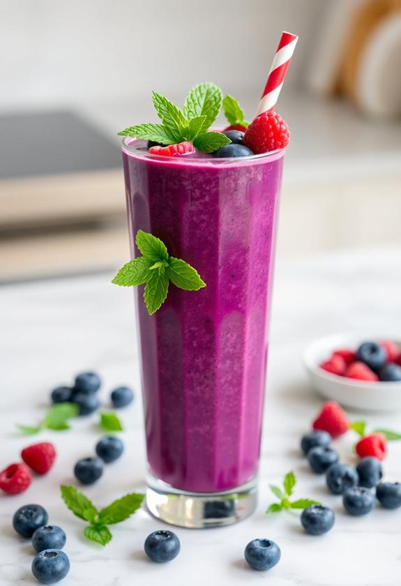 berry blast breakfast smoothie