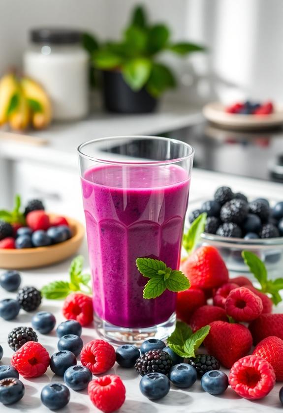 berry blast detox drink