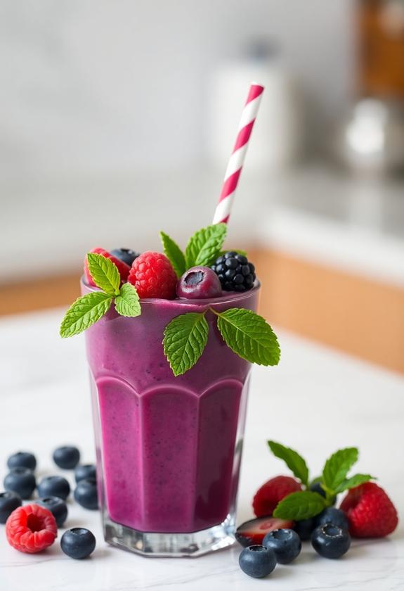 berry blast detox smoothie