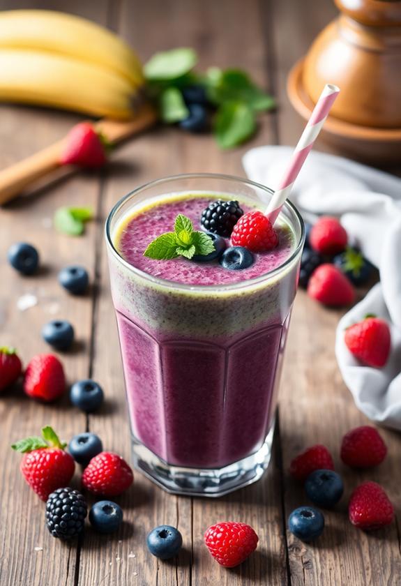 berry blast green smoothie