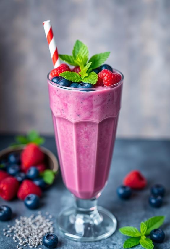 berry blast protein smoothie