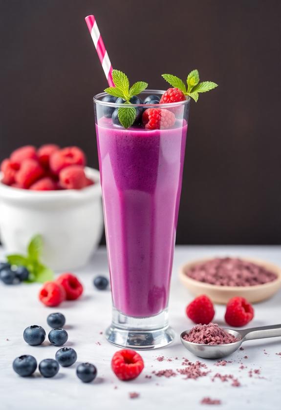 berry blast protein smoothie