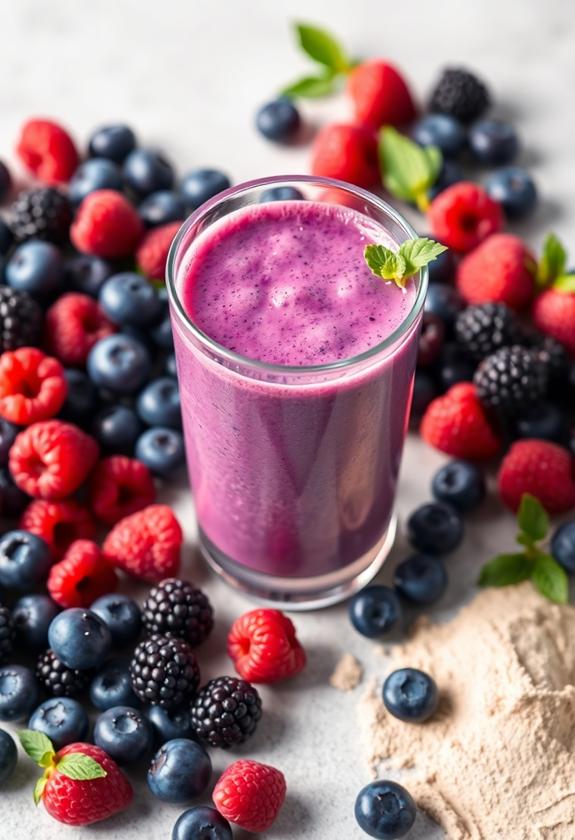 berry infused protein boost