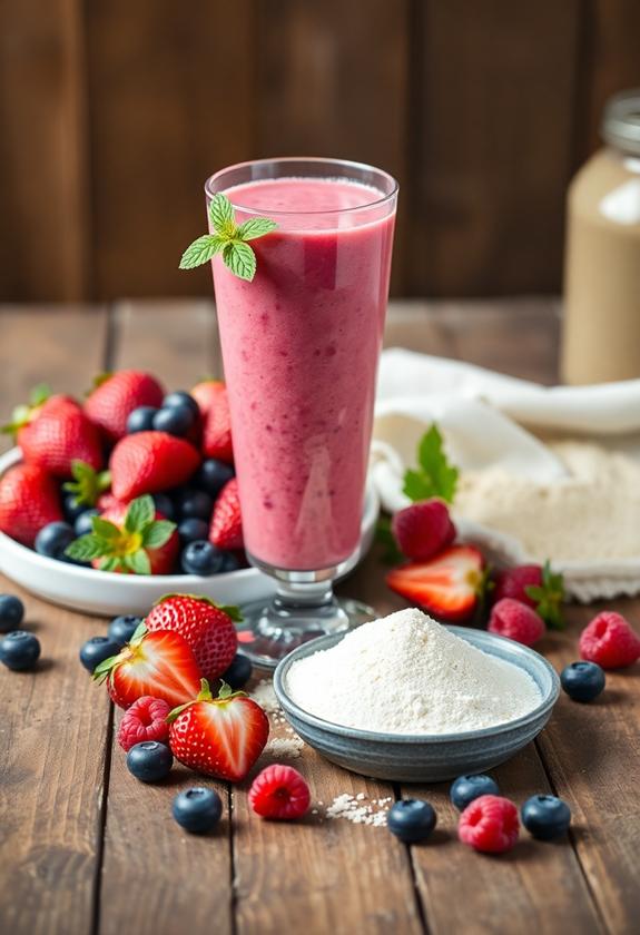 berry protein smoothie recipe