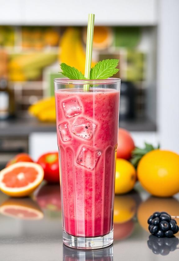 chill beverage with ice