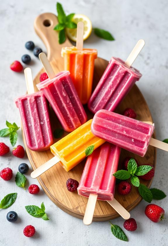 chilled fruit popsicles delight
