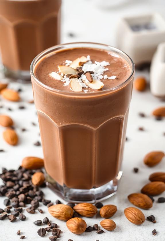 chocolate almond protein supplement