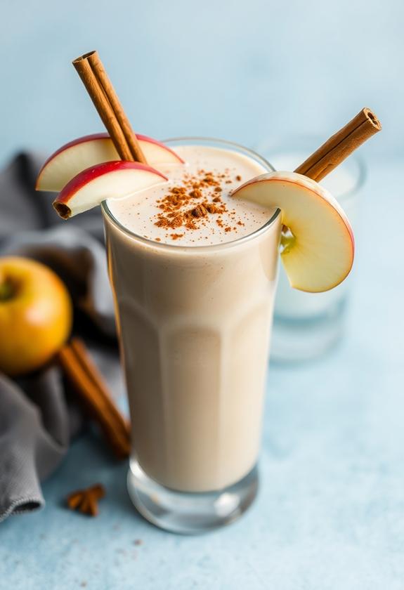 cinnamon infused apple pie smoothie