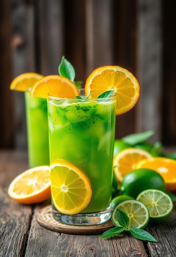 citrus and green tea