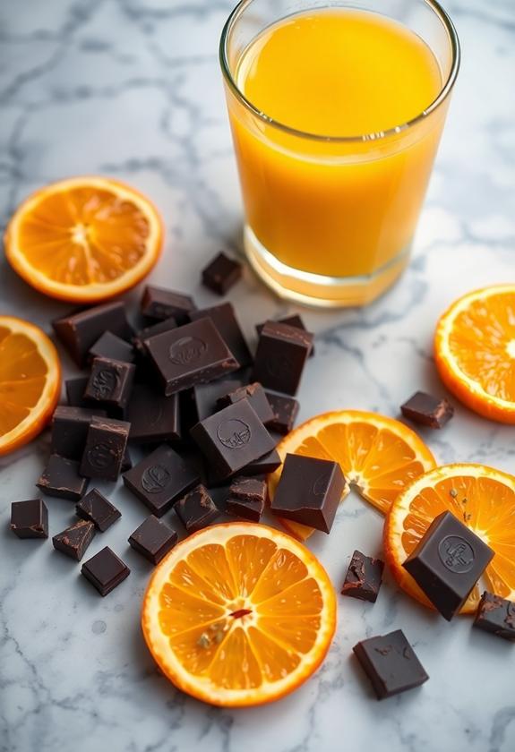 citrus infused chocolate combination
