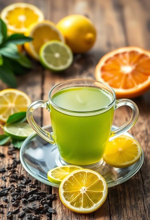 citrus infused green tea blend