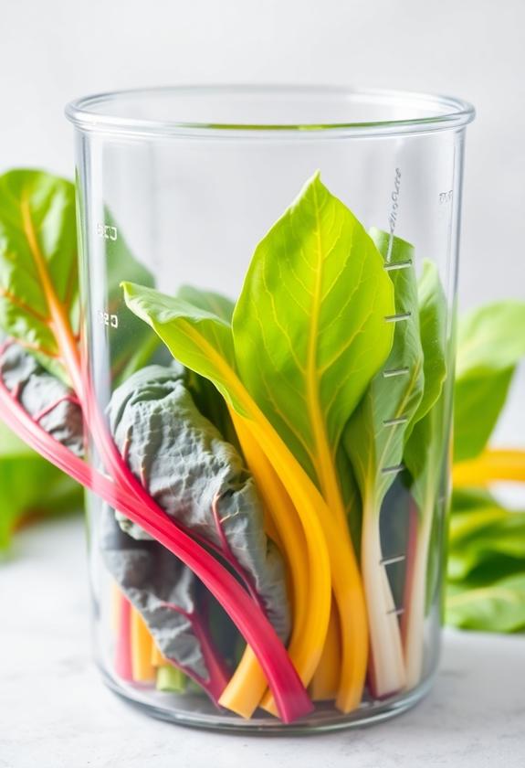 colorful swiss chard detox