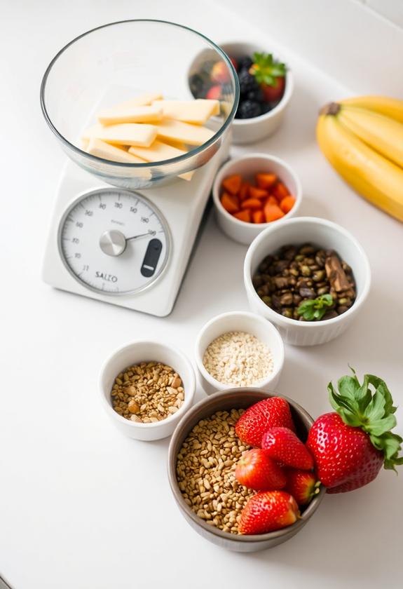 control food serving sizes