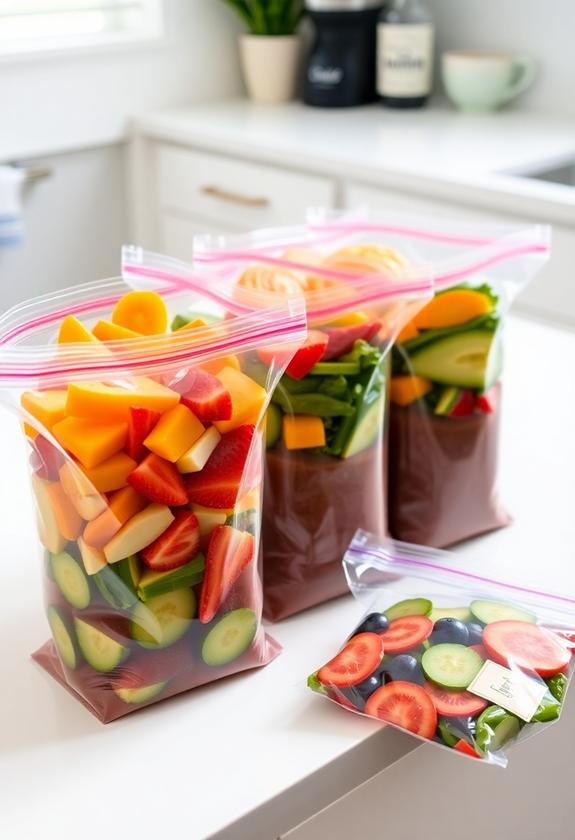 conveniently packaged smoothie ingredients