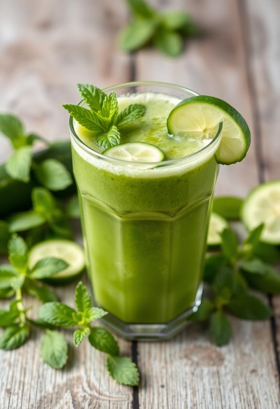 cool cucumber mint drink
