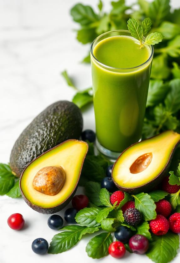 creamy green fruit delight
