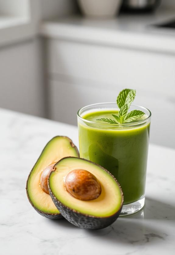 creamy green fruit delight