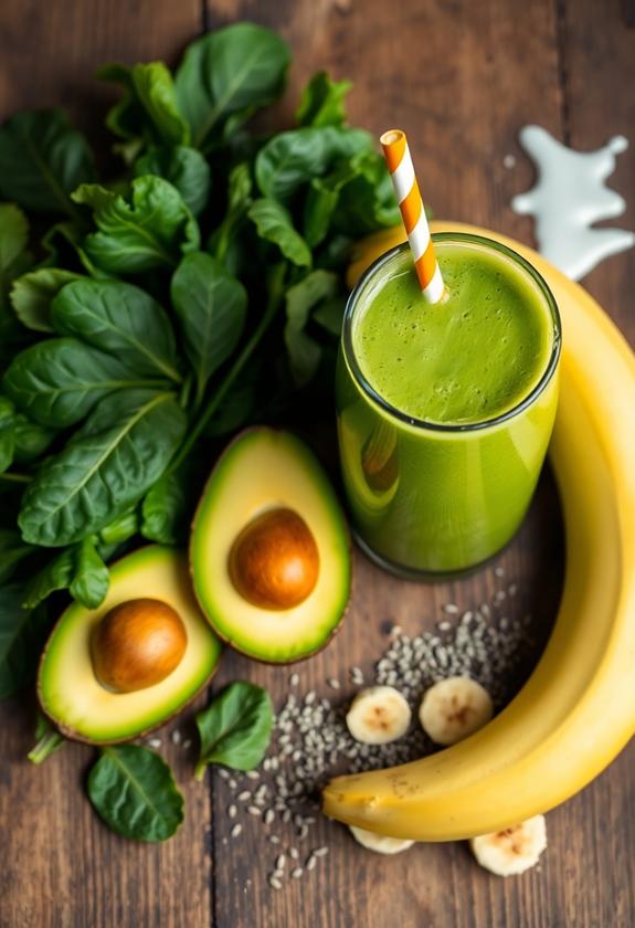 creamy green fruit delight