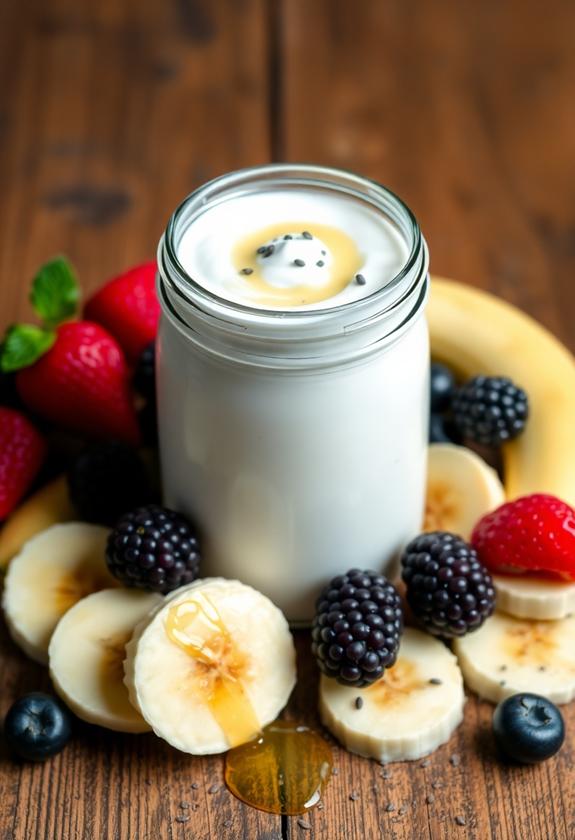 creamy probiotic dairy snack