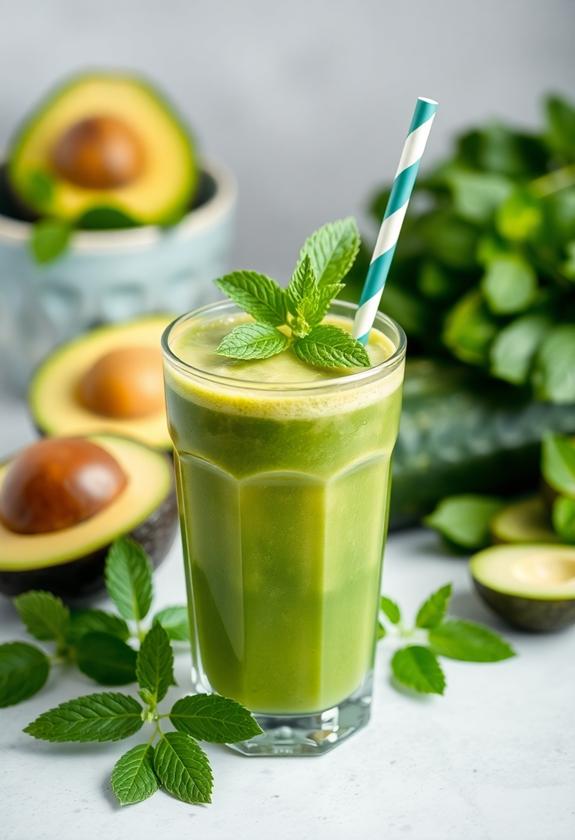 crisp avocado cucumber drink