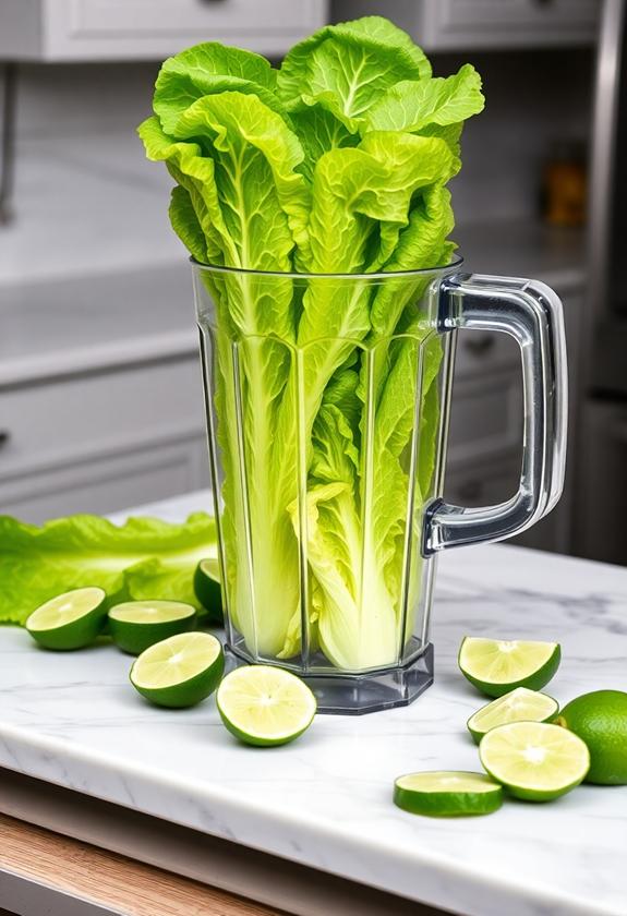 crisp refreshing romaine lettuce
