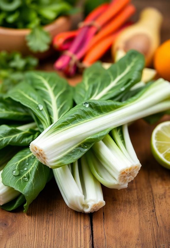 crispy chinese leafy vegetable