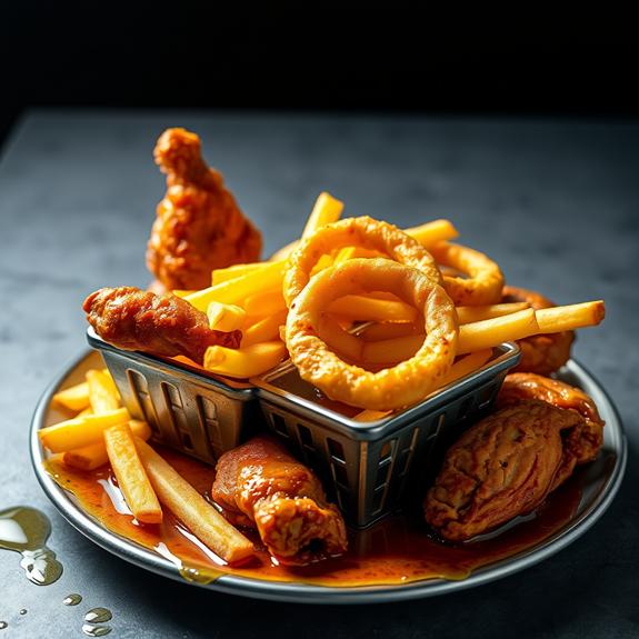 crispy greasy indulgent snacks