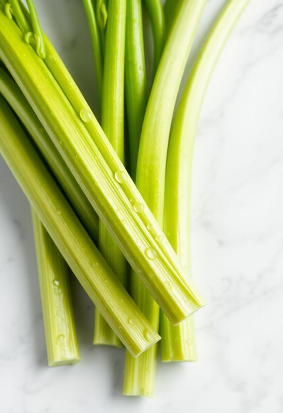crunchy green vegetable snack