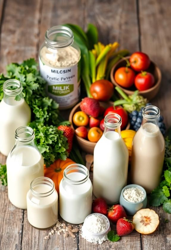 dairy and plant based options
