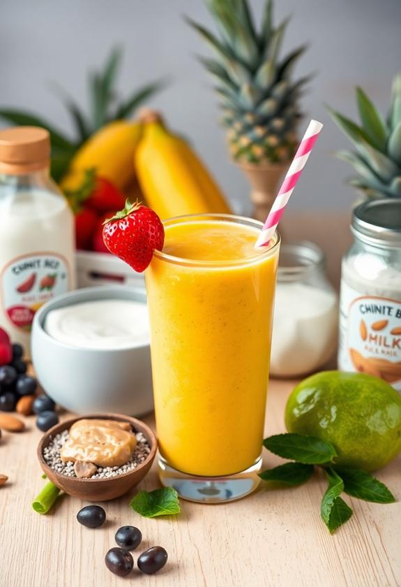 dairy free smoothie components