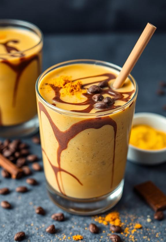 decadent chocolate turmeric treat