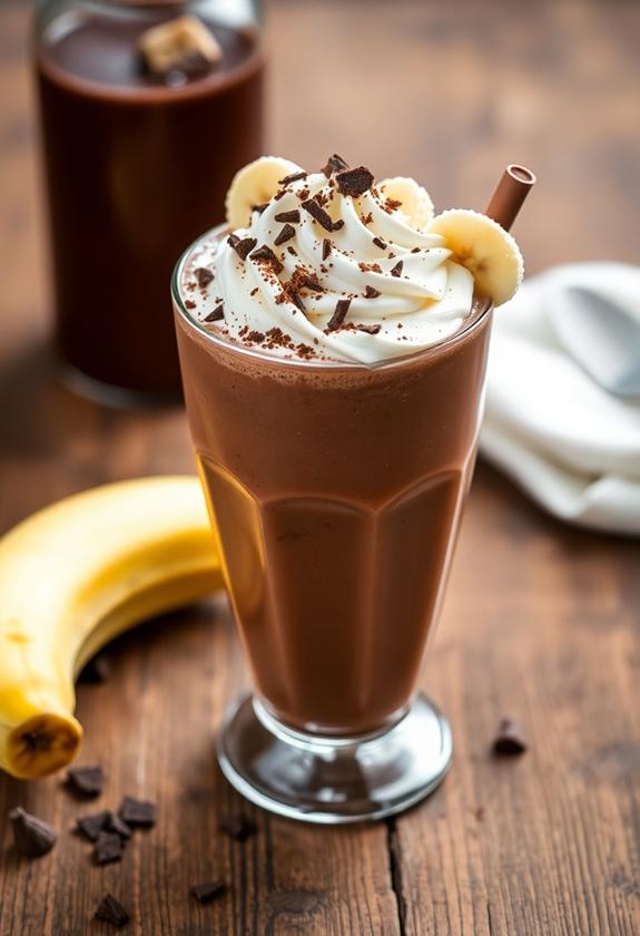 delicious chocolate banana dessert