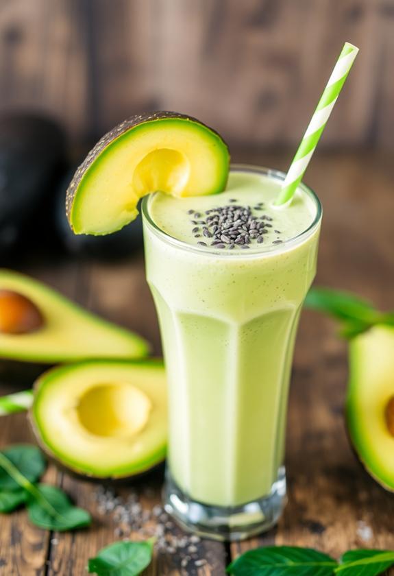 delicious creamy avocado beverage
