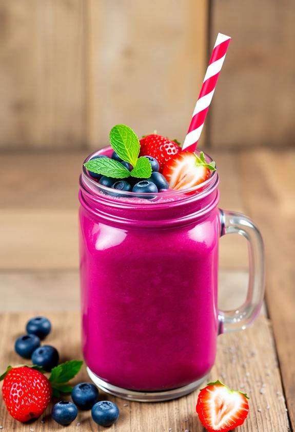 delicious fruit smoothie blend