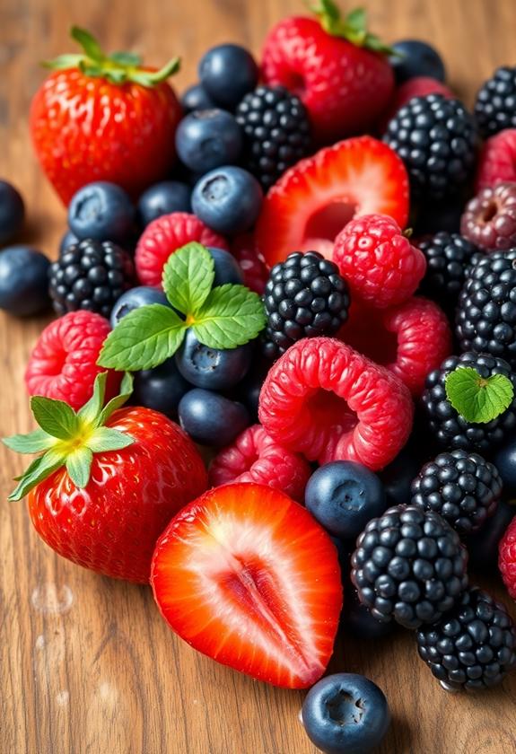 delicious nutritious colorful fruits
