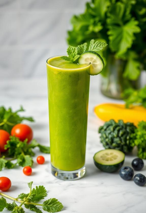delicious nutritious green smoothie