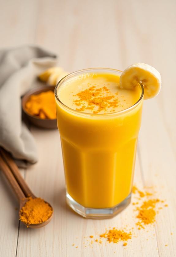 delicious smooth banana mixture