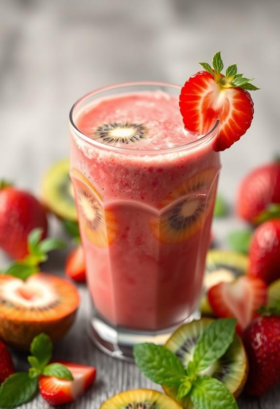 delicious strawberry kiwi blend