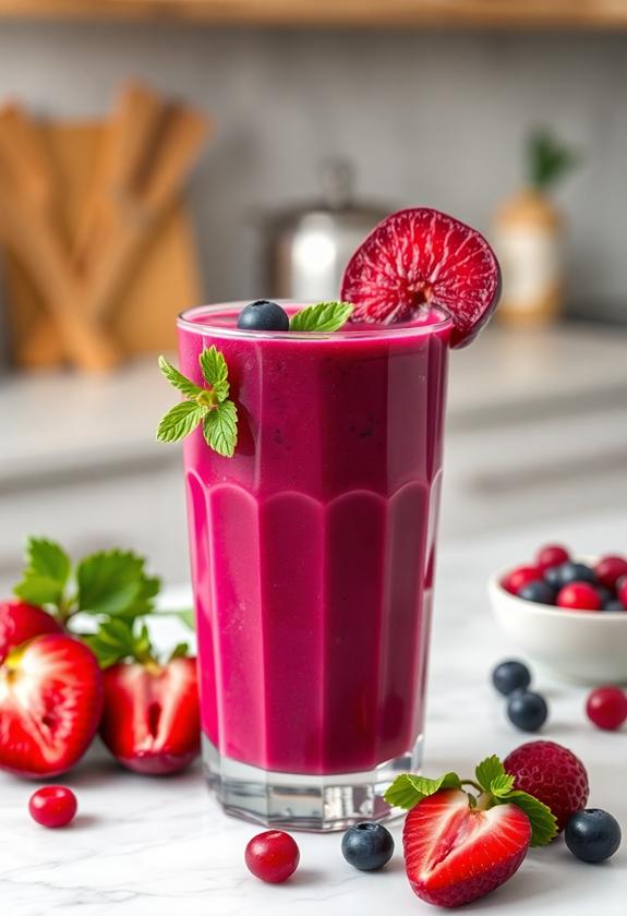 detoxifying beet berry drink