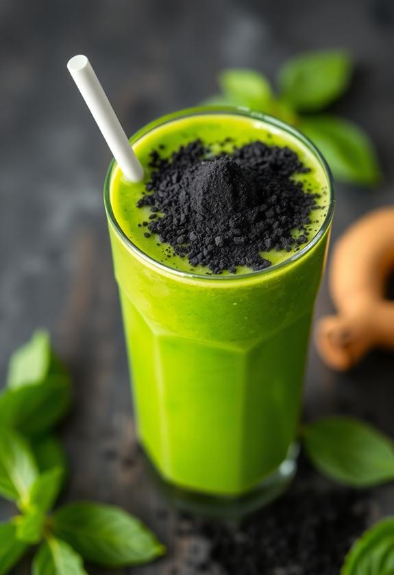 detoxifying black powder substance