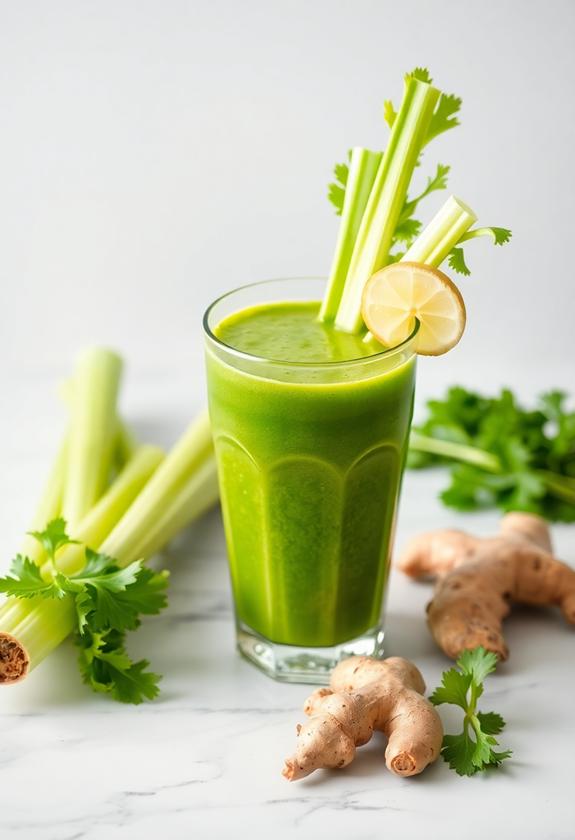 detoxifying celery ginger juice