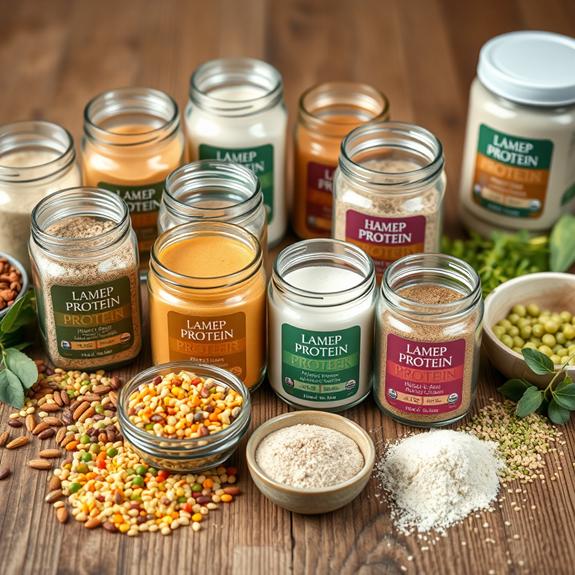 diverse vegan protein choices