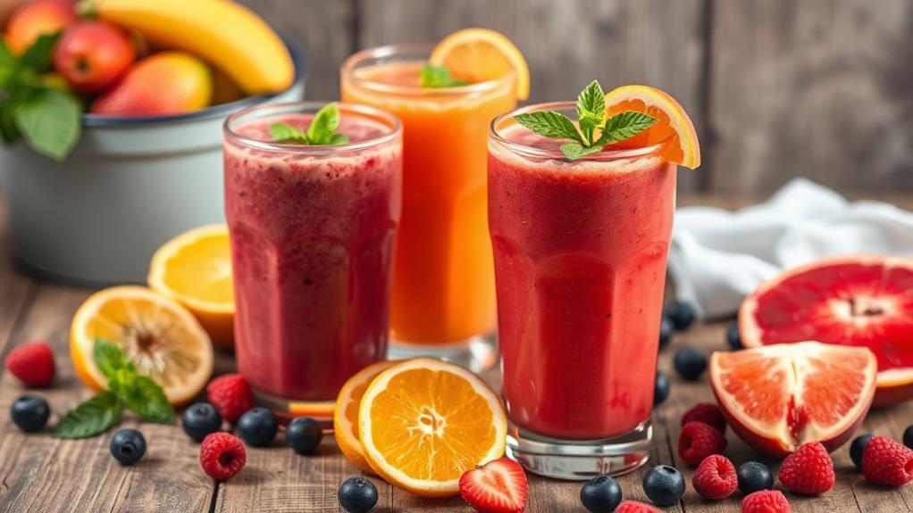 encouraging kids healthy smoothies
