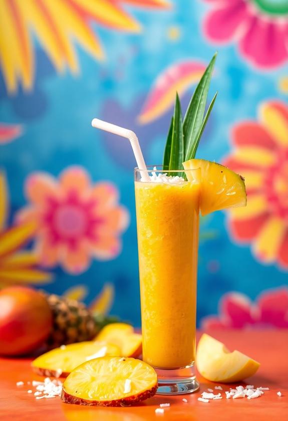 exotic fruit blend beverage
